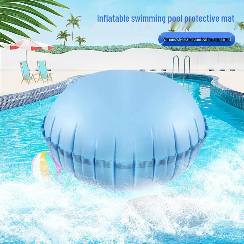 Oversized Cold-Resistant PVC Inflatable Pool Float Mat & Winter Cover Pillow