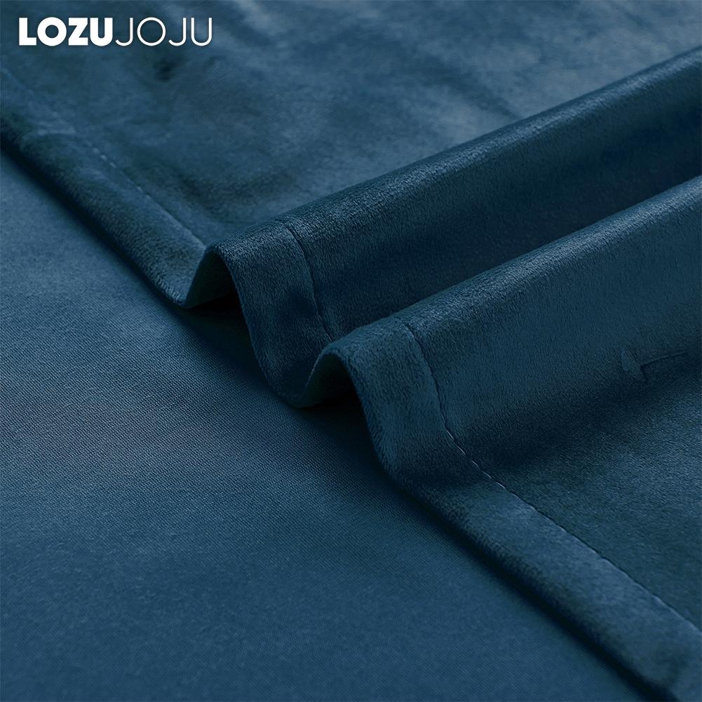 1PC LOZUJOJU Modern 70-80% Light Blocking Versatile Solid Color Light Blocking Velvet Curtains for Living Room Bedroom Home Decor