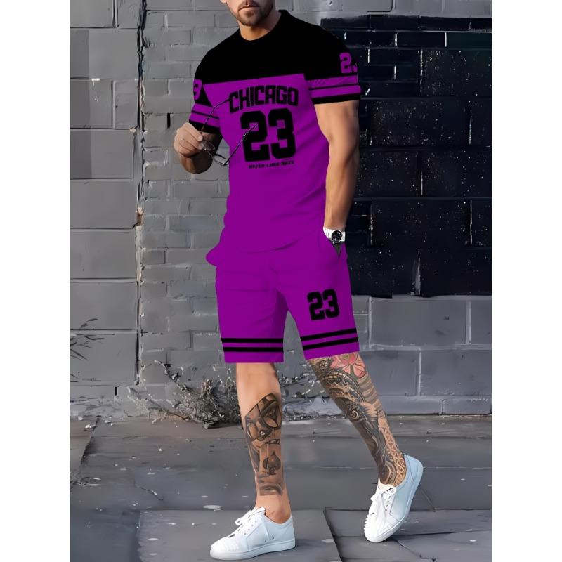 

Summer Men s Trendy Fashion 3D Digital Print Set 6XL