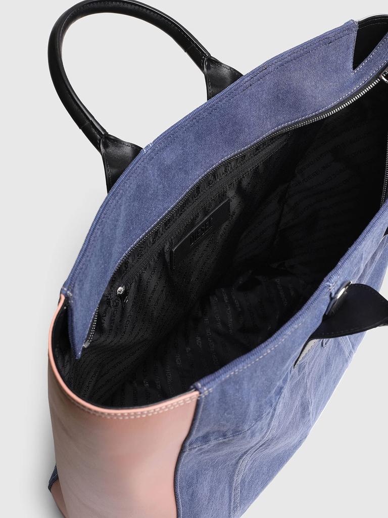 Torba typu Tote z denimu w stylu patchworku L X08065P4219 UNI Blue H0507 [Diesel] damska