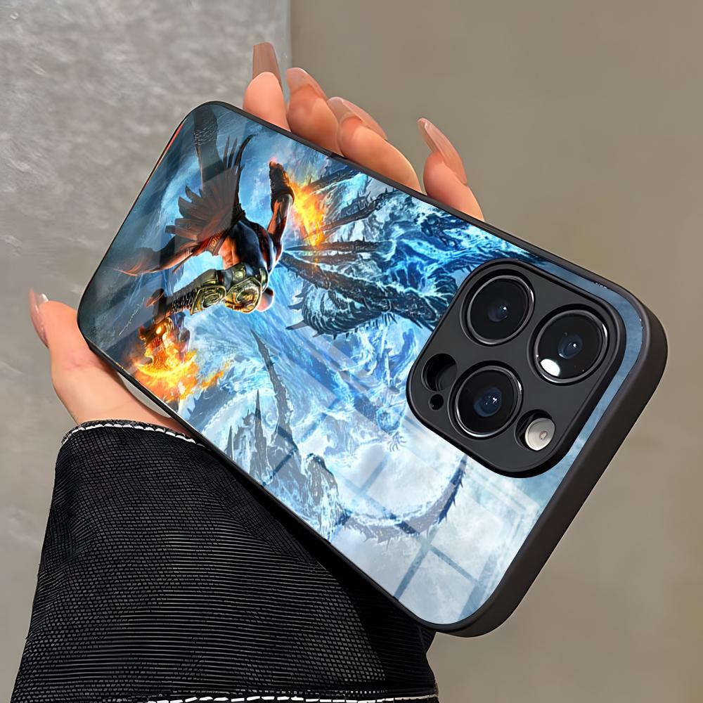 War God Kratos Phone Case For IPhone 17 Pro Max 16 15 14 Pro Max 13 11 X Xs Xr 8 7Plus Glass Cover