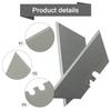 0.6mm Thickness Trapezoidal Blade 30 Pcs Set Silver