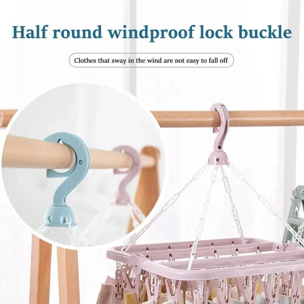 32 Clips Drying Rack Extra Thick Laundry Set Foldable Drip Hanger  Underwear Drying