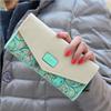 Damen-Geldbörse mit Umschlag, Leder, großes Fassungsvermögen, Kartenhalter, Damen, lange Clutch-Geldbörse, Geldbeutel