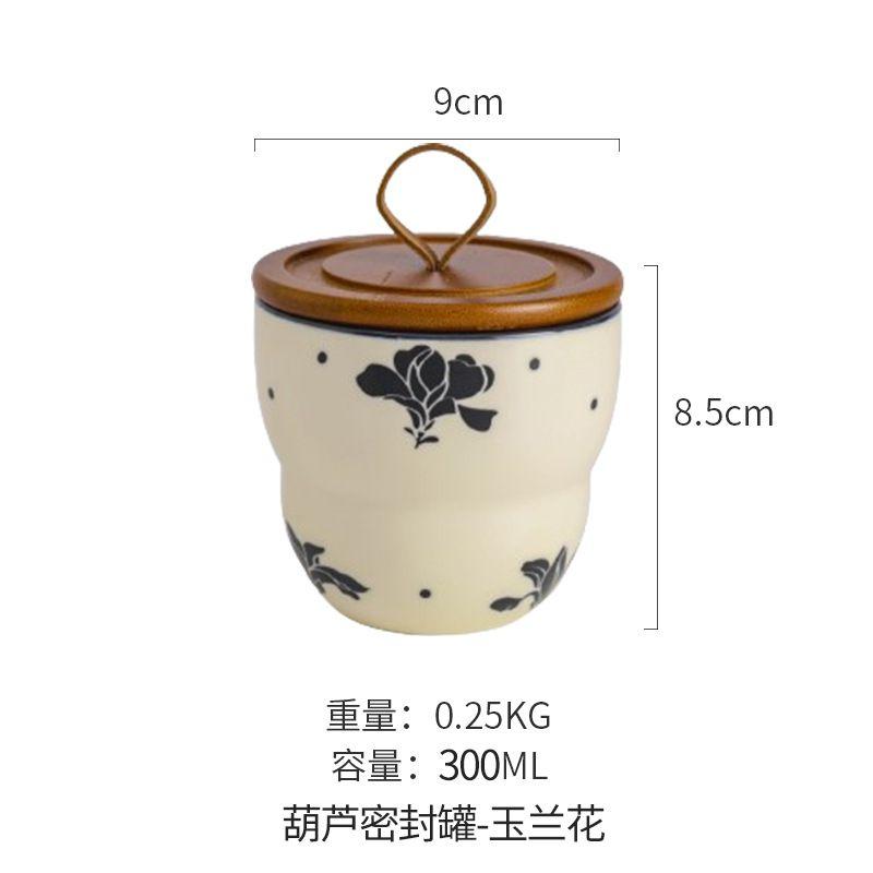 

European Style Ceramic Seasoning Jar Creative Butterfly Pattern Salt Sugar Jar Soy Sauce Vinegar Bottle Household Sealed Tea Box