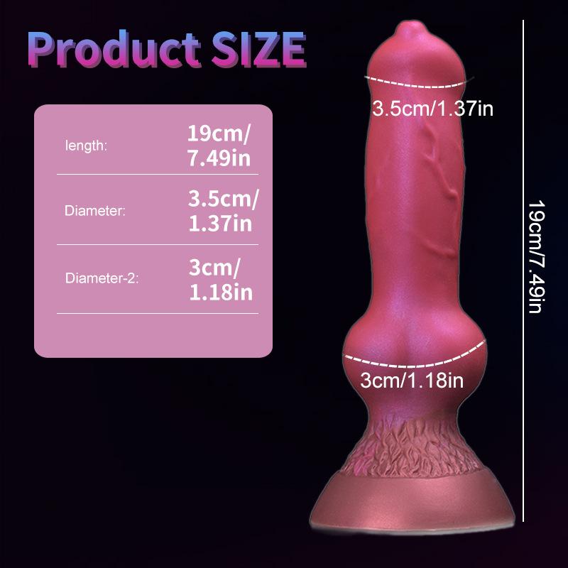 Luminous Dog Dildo Anal Plug Animal Dildo Sex Toys for Women Men Silicone Penis for Women Glow In The Dark