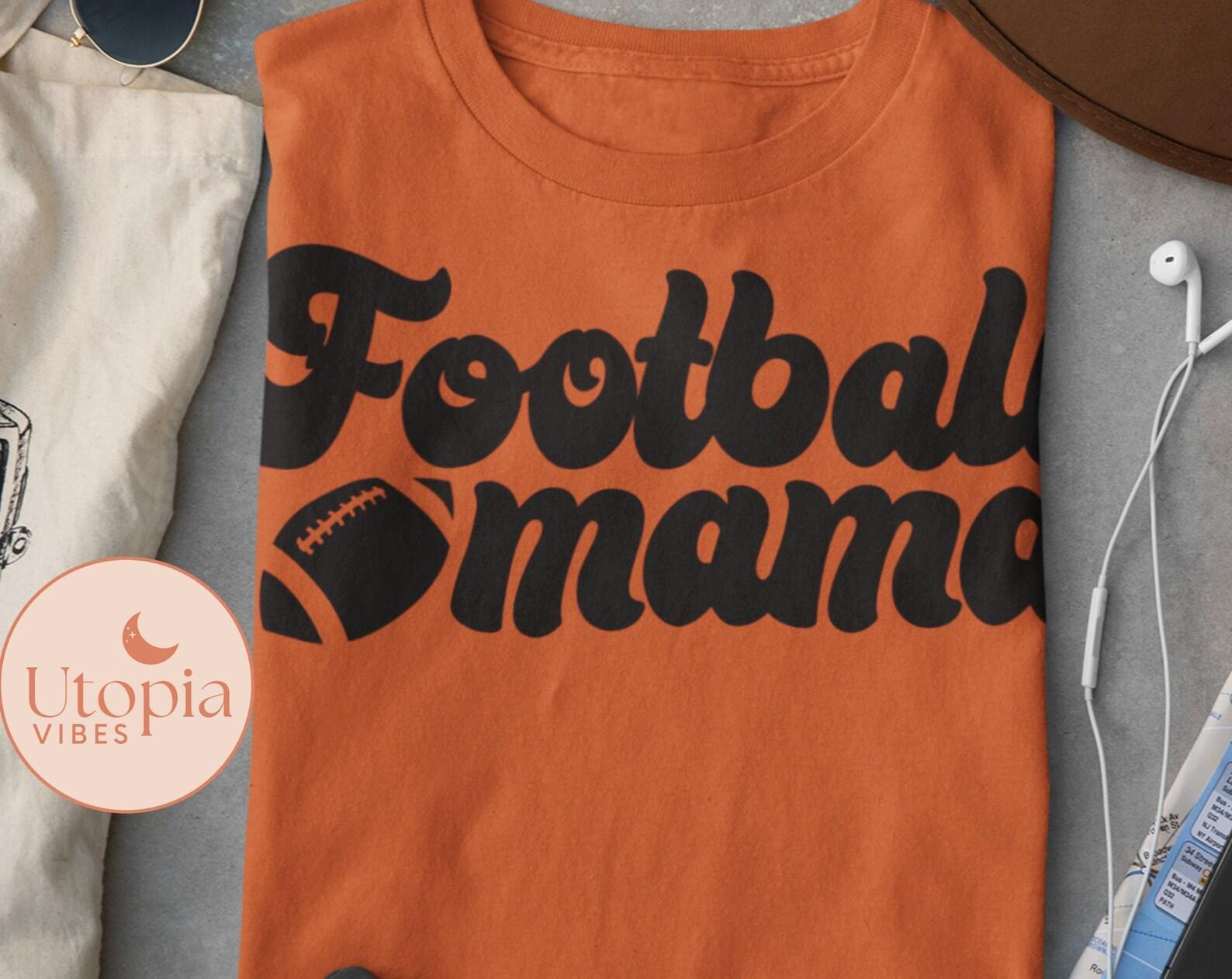 Football Mama Shirt | Football Mom Distressed Shirt for Women | Cute Trendy Football Mom T-Shirt,Football Tee, Football Mom Shirt XL