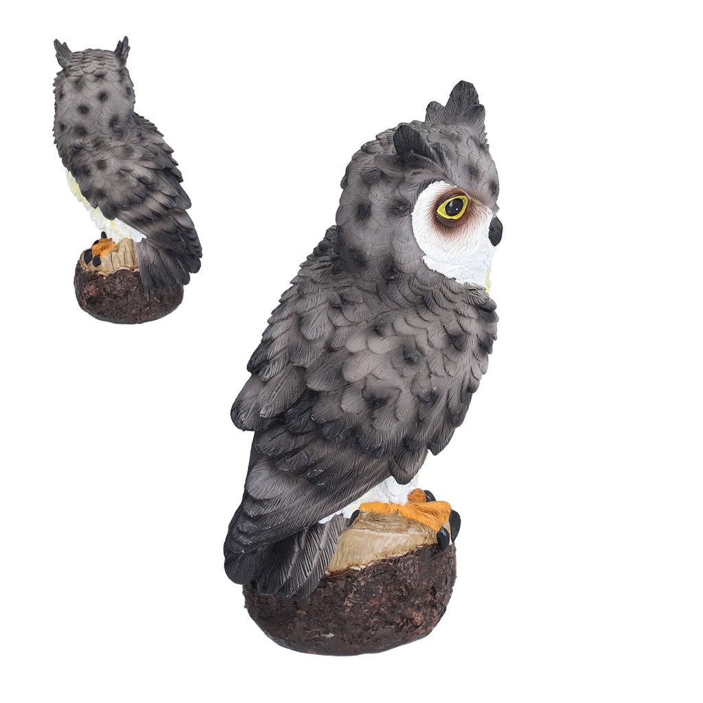 Owl Resin Ornaments Fine Workmanship Lovely Image Widely Used Home Decoration for Courtyards Porches