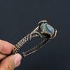 Laradorite Gemstone Handmade Copper Wire Wrap Jewelry Adjustable Cuff For Women