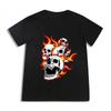 Black Skull Harajuku Style Loose Mens and Womens Genteel Gothic TShirt Short Sleeve Shirt