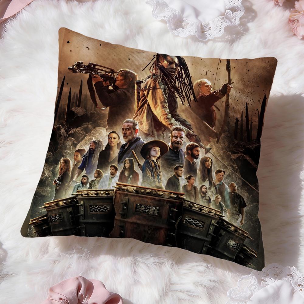 The W-walking dead Cushion Cover Premium Comfort Reversible Pillow Cove -Two in One Design for Any Room & Car Interior