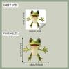 Quirky Big-eyed Frog Glass Car Beautification Decoration Window Sticker