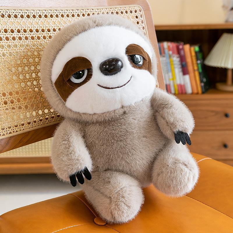 New Cute Lightning Sloth Doll Plush Toy Simulation Animal Doll Girl Sleeping Pillow Gift
