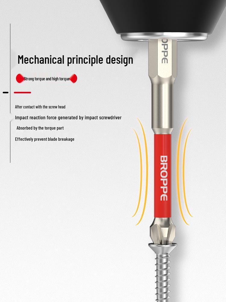 Impact-Resistant Magnetic Phillips Screwdriver Bit Set - High Torque, Non-Slip S2 for Electric Drills.