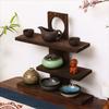 Antique Desktop Storage Shelf Organizing Tea Set Rack Retro Multi-Layer Storage Holders  Home Decor