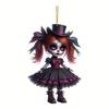 Car Delightful Acrylic Rearview Mirror Charm Fun Cartoon Design For Decoration Interior