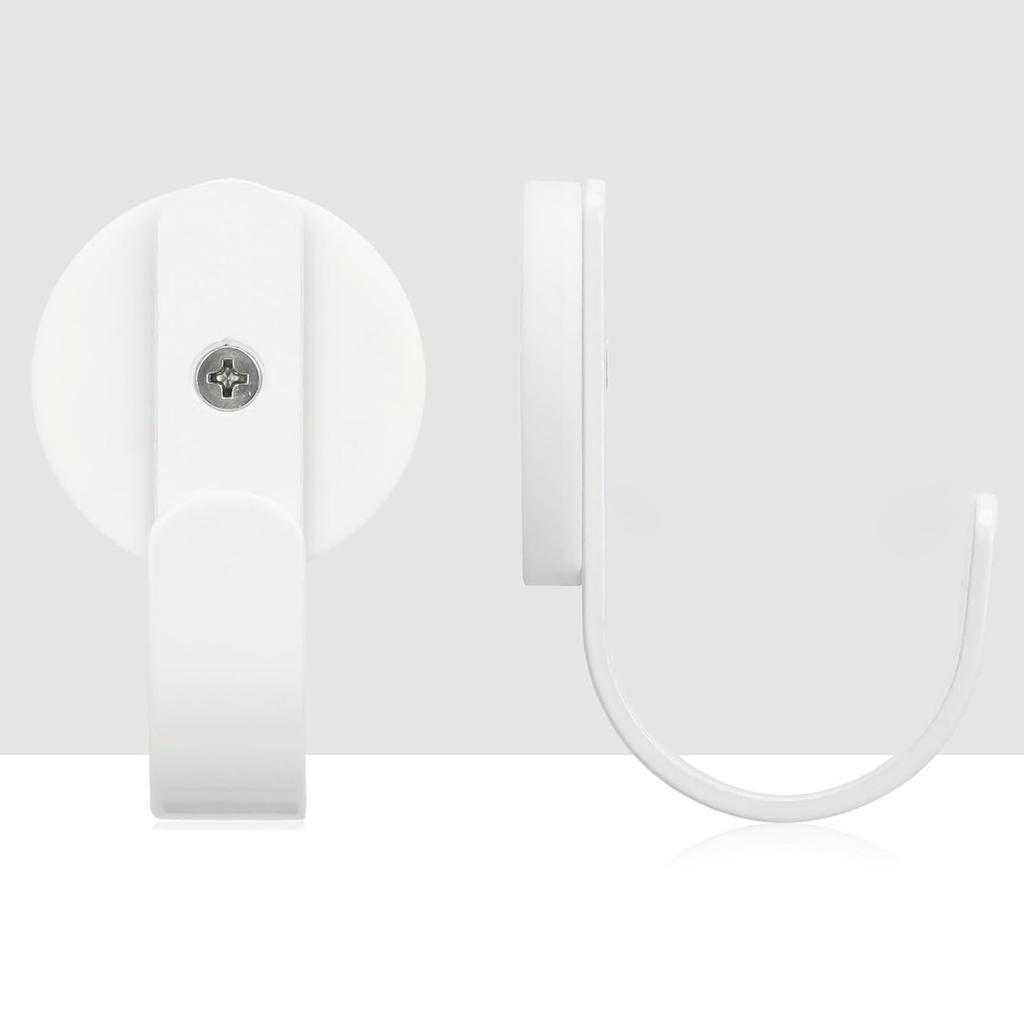 Sturdy ABS and Iron Materials White Magnetic Hook Portable Accessory for Home and Office Supplies Craft Enthusiasts