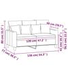 Vidaxl Sofa 2-Osobowa, Kremowy, 120 Cm, Tapicerowana Aksamitem