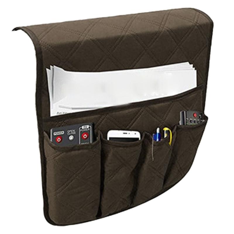 Sofa Armrest Pocket Fashion Bedside Pocket Table Side Pocket Newspaper Remote Control Sundry Storage Bag Phone Holder