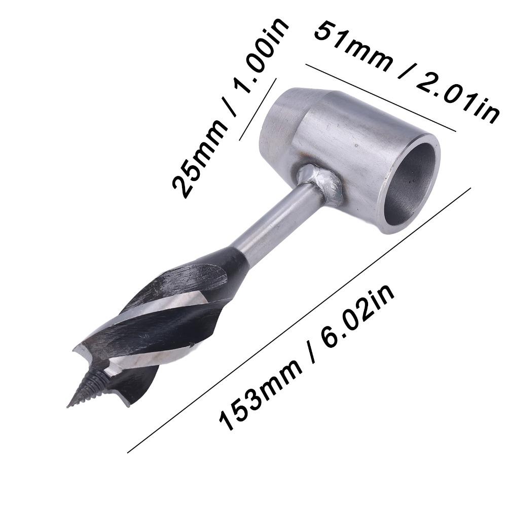 Protective Bag Manual Auger Drill Bit 25mm Hand Hole Maker Hand Auger Wrench For Woodworking