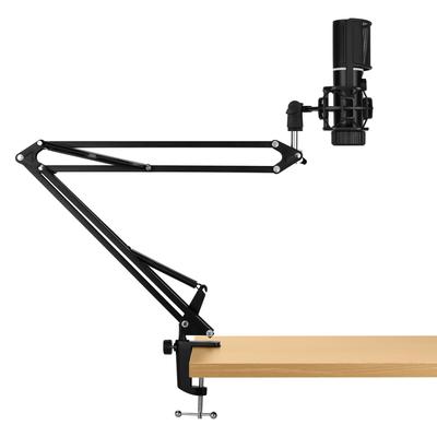 Streamplify Condenser Microphone with Microphone Mount Unidirectional Quick Mute Headphone Pop Microphone Arm USB To A Cable Length 180cm Arm, USB,