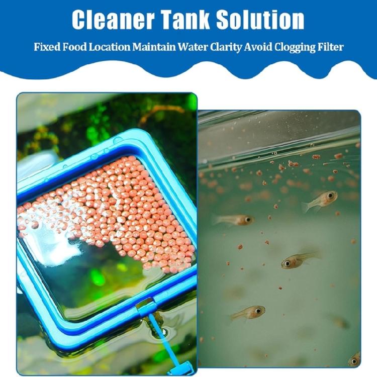 Fish Feeding Rings Fish Tanks Rings Feeders Fish Tanks Floating Food Circle with Strong Suction Cup for Feeding Food