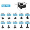 100 Pcs Micro Switch, Normally Open Tactile Micro Momentary Push Button Switches Kit
