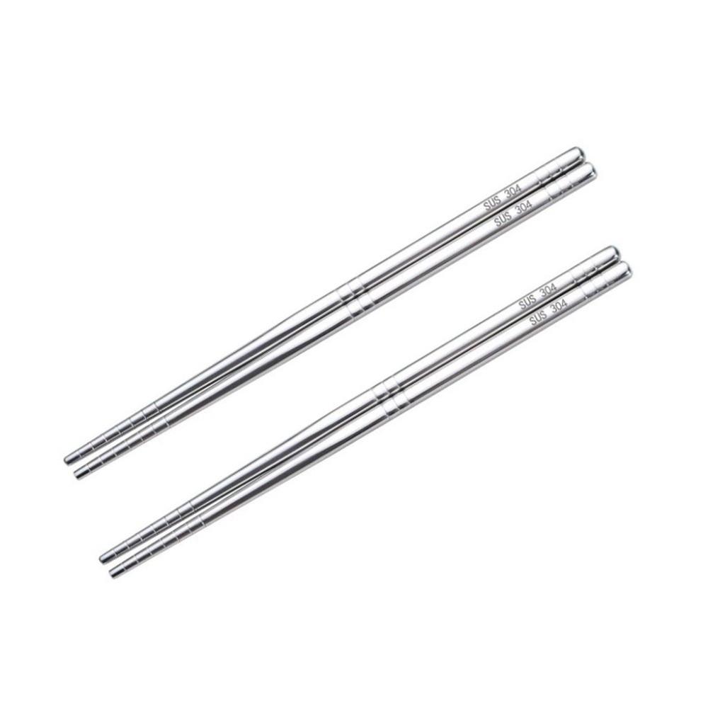 Mirror Polished Sterilizable Non-slip Chopsticks Metal Chopsticks Kitchen Accessories Tableware