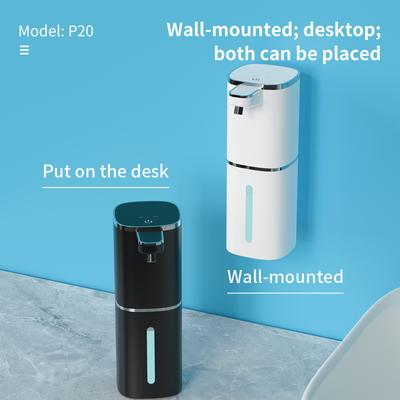400ML Leuchtanzeige Wandmontage oder Schreibtisch 4 Stufen Einstellbar Induktiv Infrarot Elektrisch Automatisch Smarte Sensor Seifenspender