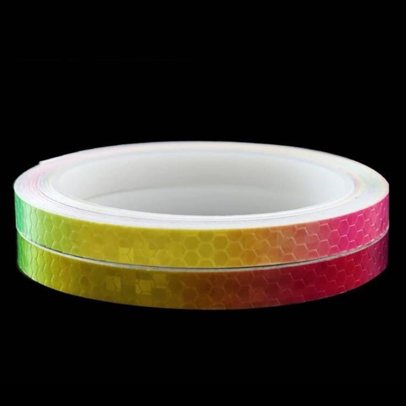 Bike Stickers Reflective Tape Bicycles Wheels Reflect Sticker MTB Bike Reflective Sticker Strip Tape for Cycling Warning