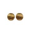 French Retro Temperament Gold Earrings, Stud Earrings, Round Three-dimensional Earrings.