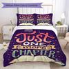 Gifts for Book Lovers Pattern Bedding,Quilt Set Quilt Cover Pillowcase Home Birthday Gift (1*duvet cover+2*pillowcase,without core)ZSJT0917119
