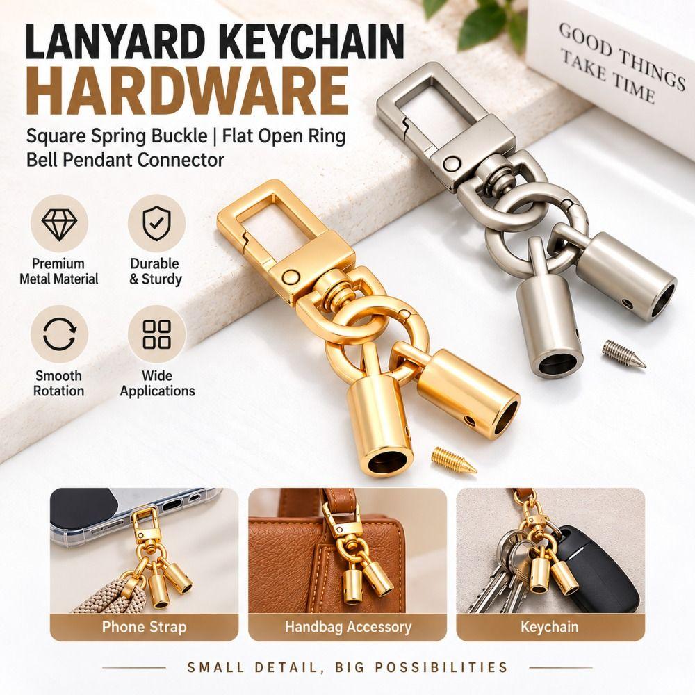 Alloy Lobster Clasps Rotatable Bags Pendant Hooks Leather Cord End Caps Jewelry Accessories