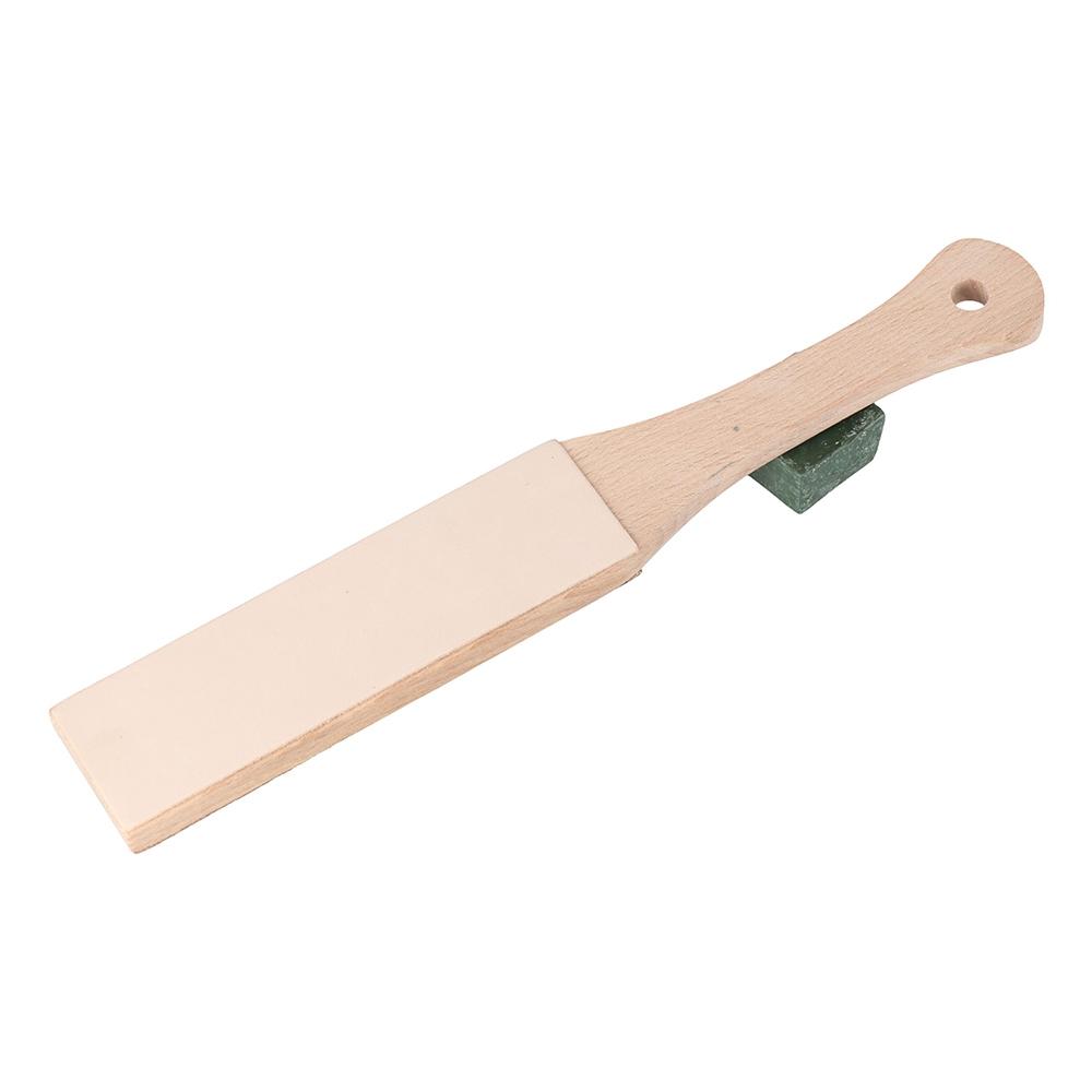 Grinding Paste Abrasive Tool Sharpener Blade Razor Polishing Board Strop Dual Sided Leather Tools