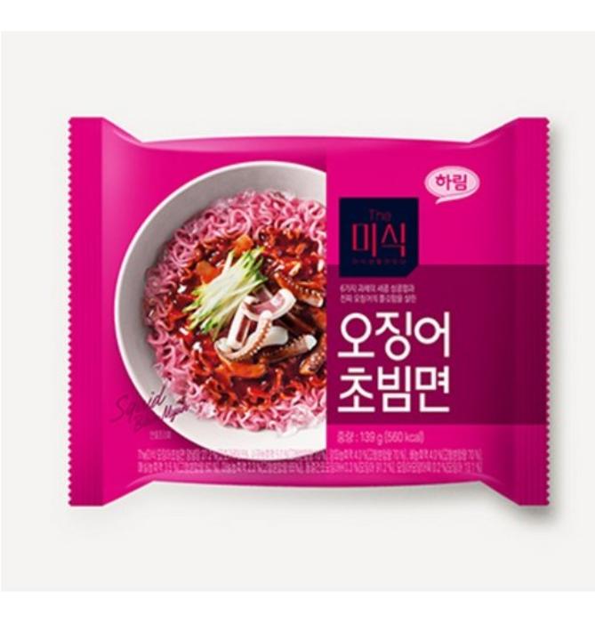 The micik Spicy Squid Bibim Noodles 139g – Korean Sweet & Spicy Seafood Ramen