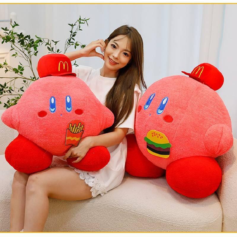 Adorable Pink Plush Toy Featuring Kirby Character Design Perfect For Collectors And Kids