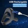 Male lock essence triangular ring USB charging vibration massage lock essence ring male masturbator sex products18+