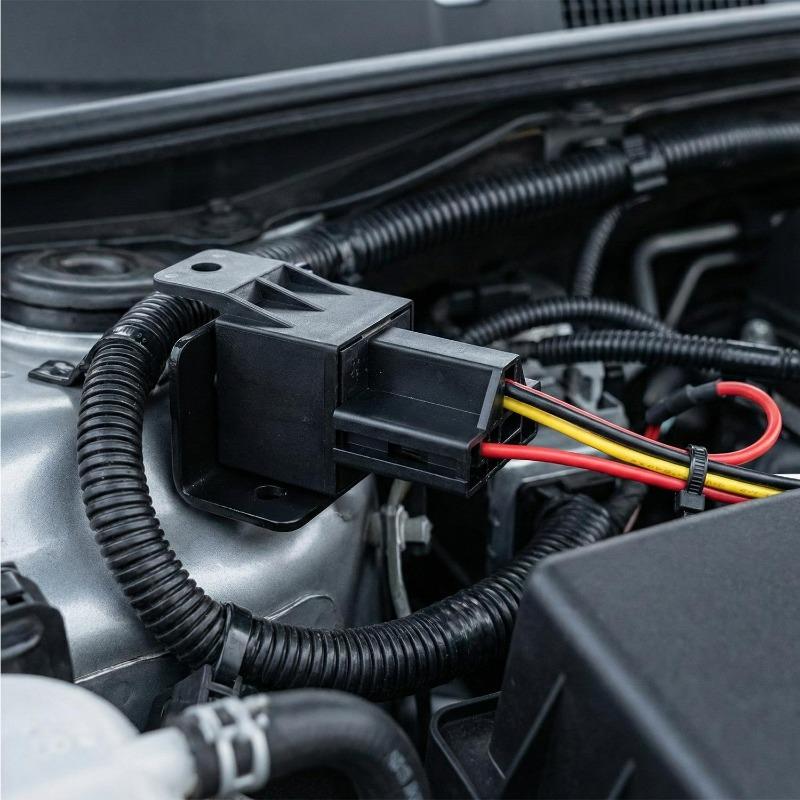 4 Pin 40A Auto Car Relay DC 12V 24V with Socket Mounting Hole Coil Power Automobile Control Device with Line Motors Relays