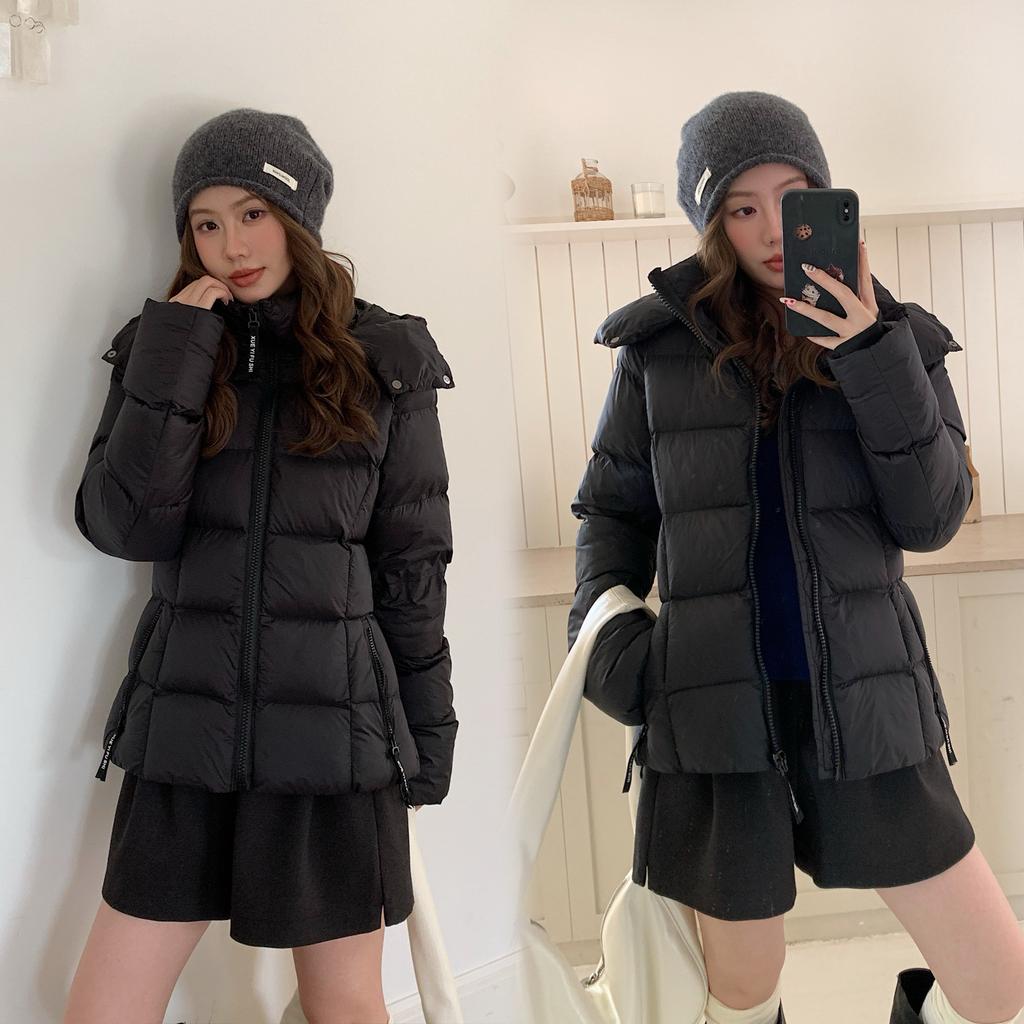 Versatile loose fashion puff cotton coat short women's winter thickened warm hooded cotton coat