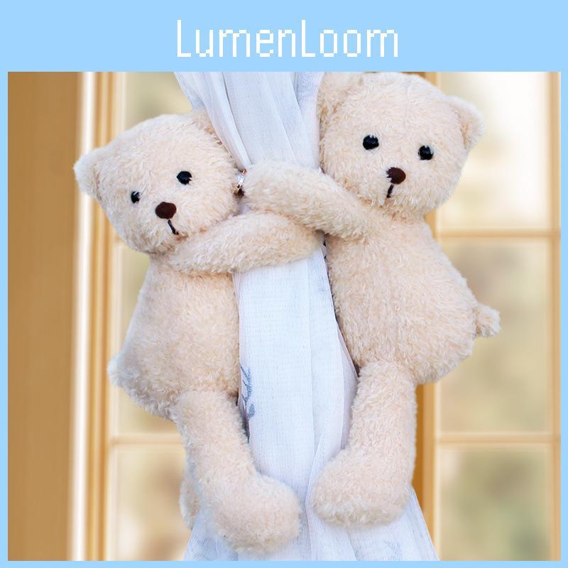 Bear Cartoon Plush Curtain Tieback Toy Dolls For Bedroom Window Decorations