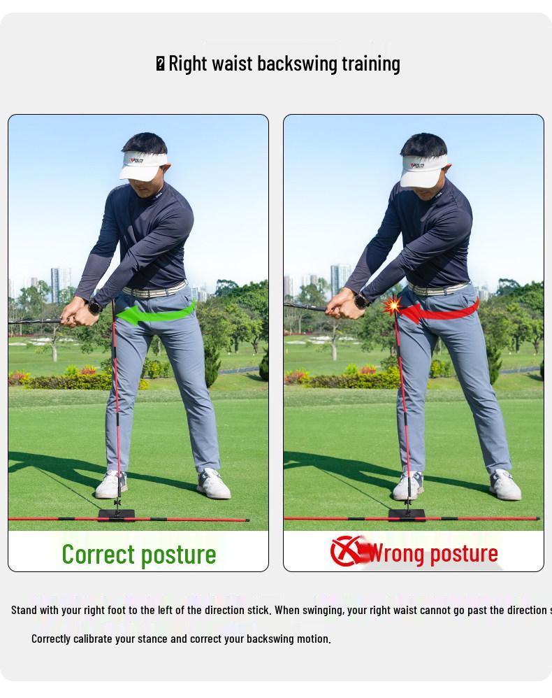 PGM Golf Swing Practice Corrector: Flat Swing Angle & Posture Trainer