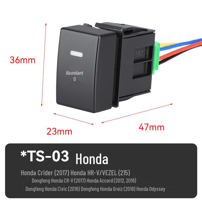 Universal Car Fog Light Switch for Toyota, Honda, Nissan, Renault, Mitsubishi, Isuzu, Hyundai - Button & Modification Compatible