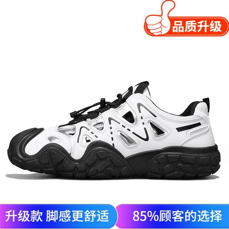 Men's shoes 2025 new summer mesh breathable travel wear wear wear wear one pedal driving mountaineering sports and leisure shoes