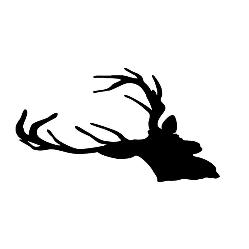 12x16.5cm Large Deer for Head Decal Car Body Sticker Auto Window Bumper Door Decoration Car Styling Sticker