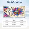 Floral Elegance Card 2 Theme Quick Dry Beach Towel Custom Name Text Print Large Sand Resistant Towel Beach Vacation