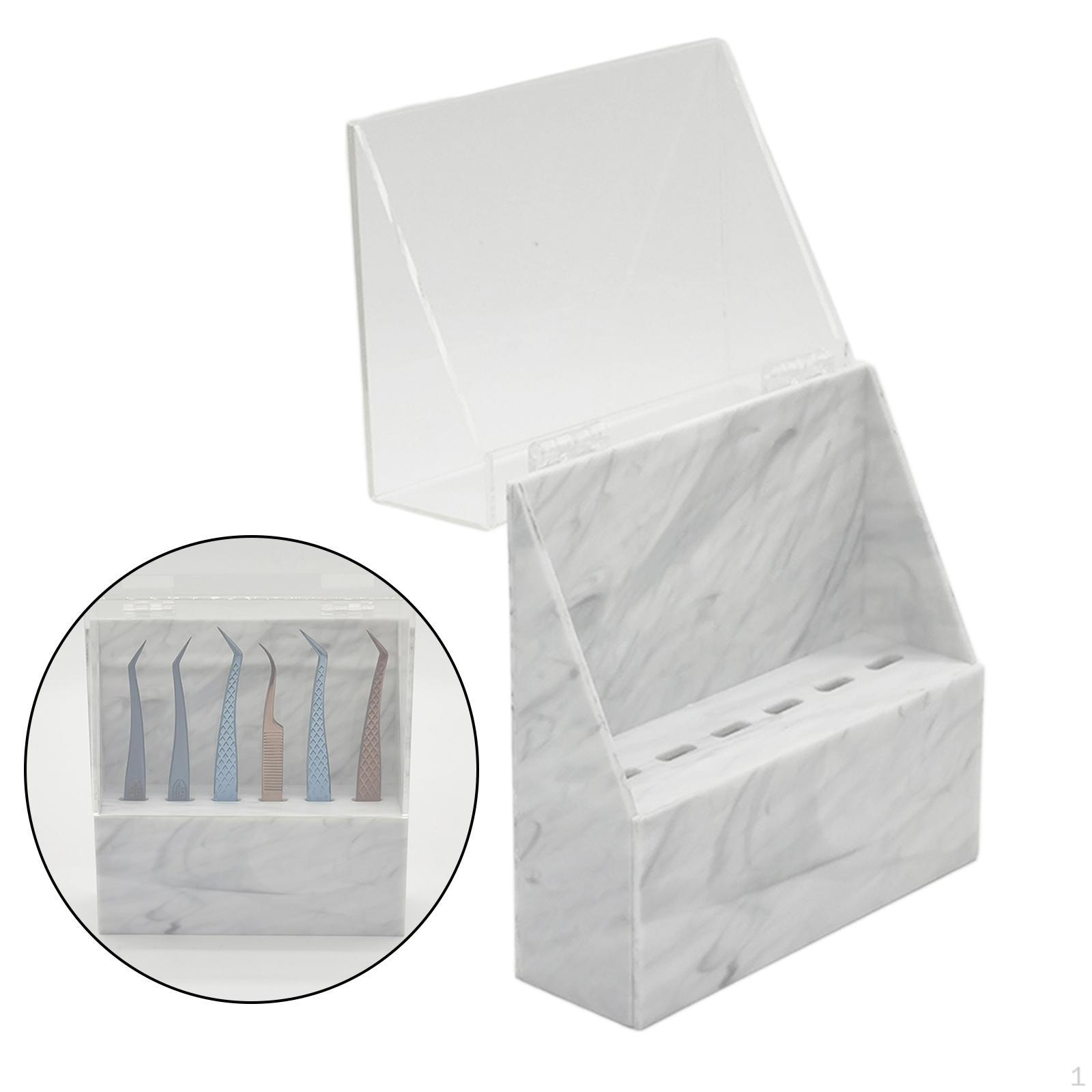 Holder for Extension, Premium Acrylic Display Dustproof White