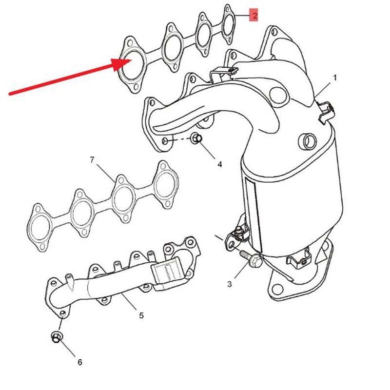 Baificar Brand New Exhaust Manifold Gasket 30018788 For Roewe 350 MG5 MGGT 1.5L