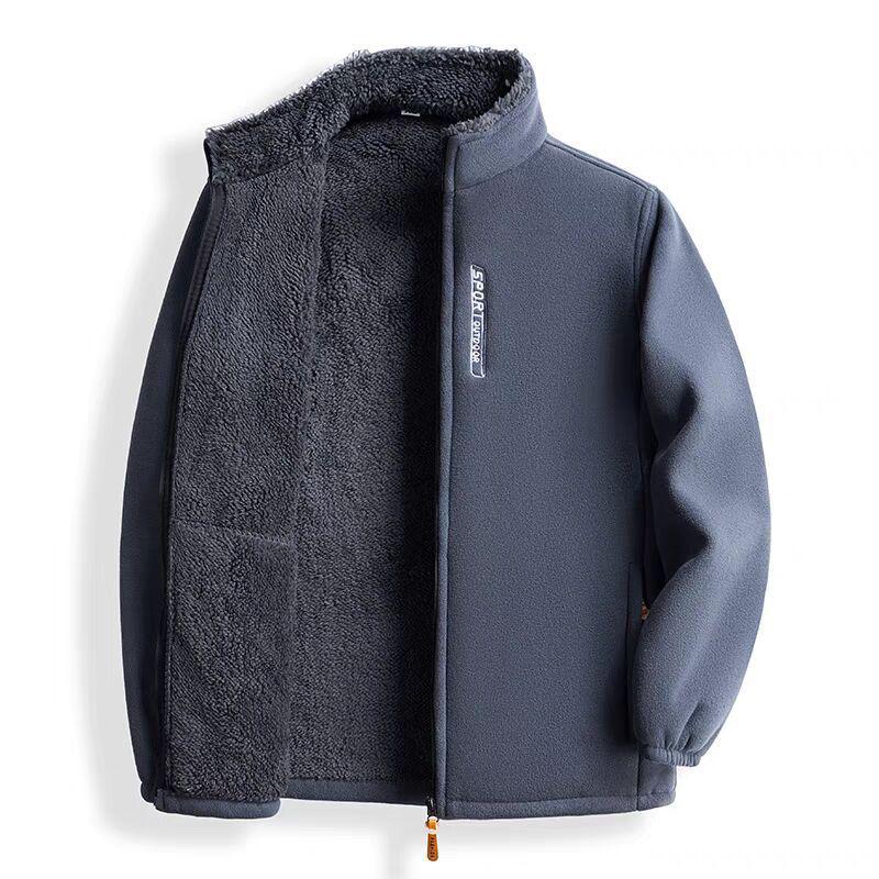 Men's Thickened Fleece Jacket - Spring Cardigan Outerwear