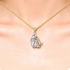 Pendant Necklace Great Gift for Dancers Cheerleaders Daughter Stainless Steel Lightweight Neckchain Jewelry