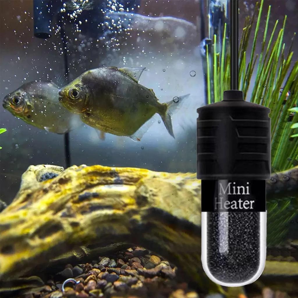 10W Mini-Aquarienheizer für kleines Aquarium Konstanter Temperaturheizer mit Digitalanzeige Einstellbarer 5V/2A USB-Heizstab